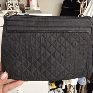 Travalon Anti Theft Protection Quilted Black Shoulder Bag